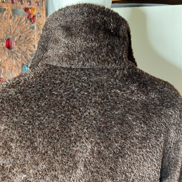 MaxMara Sz 8 Brown Pointed Collar Patch Pockets Button Closure - Picture 7 of 13